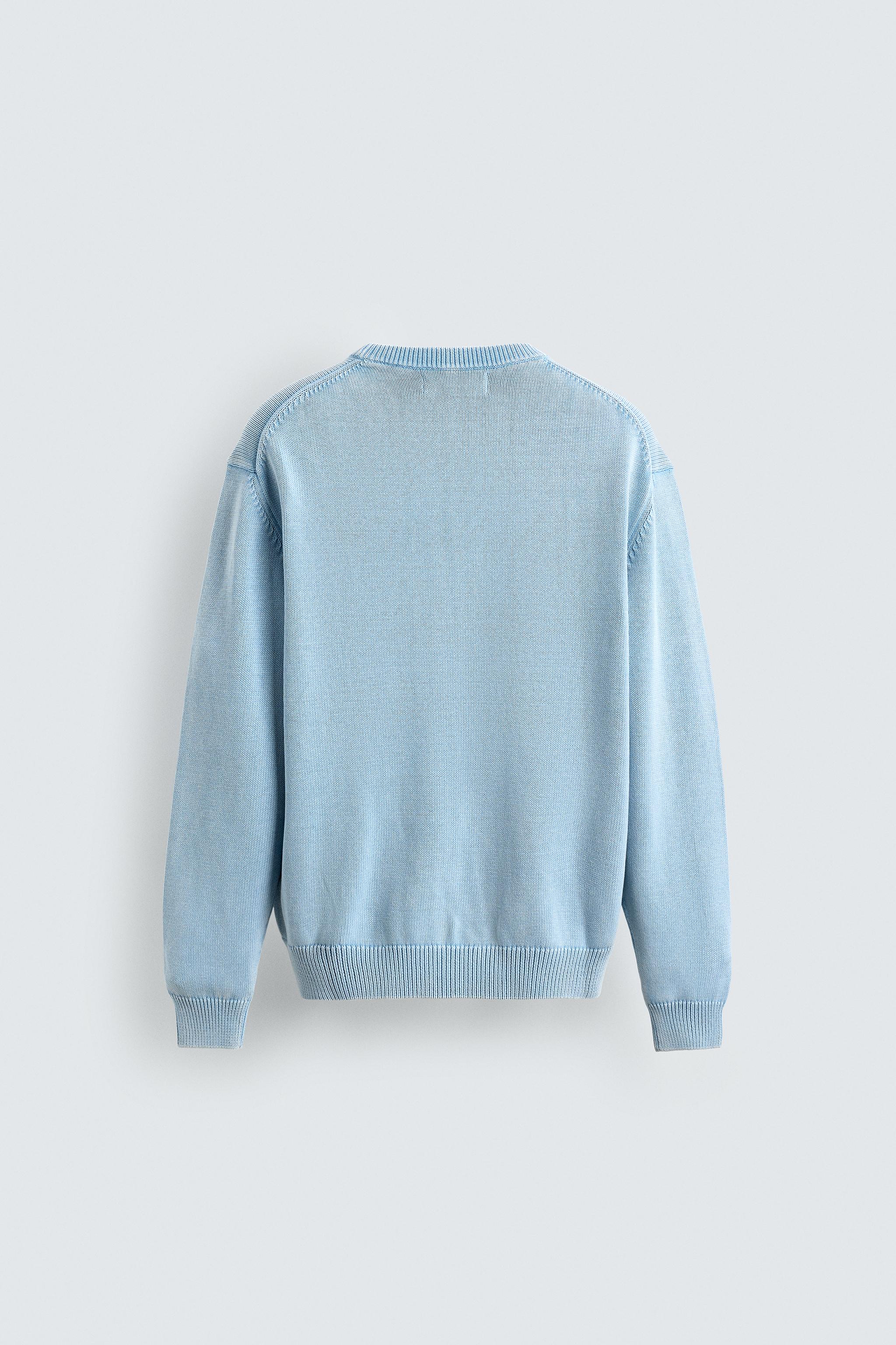 PULL EN COTON EFFET DÉLAVÉ